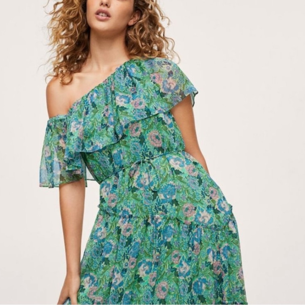 Mango Floral Off Shoulder Maxi